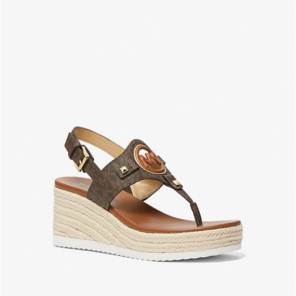BNIB Michael Kors Aubrey Cut Out Wedge - Picture 1 of 10